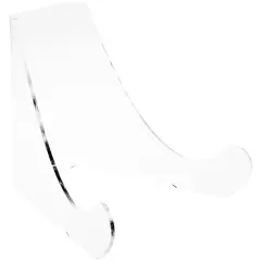 Plymor Clear Acrylic Flat Back Easel With Rounded Support Ledges, 10" H x 11" W x 10.5" D