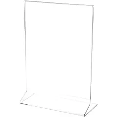 Plymor Clear Acrylic Sign Display / Literature Holder (Side-Load), 8" W x 10" H