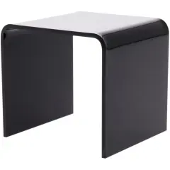 Plymor Black Acrylic Square Display Riser, 3" H x 3" W x 3" D (1/8" thick)