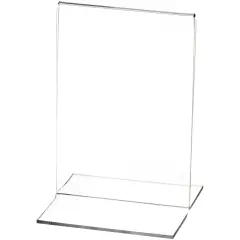 Plymor Clear Acrylic Sign Display / Literature Holder (Bottom-Load), 3.5" W x 5" H