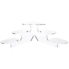 Plymor Clear Acrylic 3-Item Display Riser