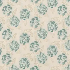 Seaglass - Aqua & Teal Floral Upholstery Fabric 54 Inches"
