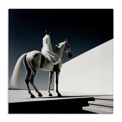 Stupell Industries Contemporary Scene with Horse Canvas Wall Art Design by RB