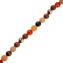 John Bead 8mm Solar System Universe Galaxy 7" Bead Strand Sun