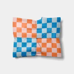 Red and Blue Checkerboard Gift Wrap