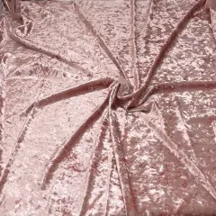 1 Yard Crushed Velvet Velour Stretchy Fabric Soft Plush Stretch 58"-60" Inch Width Mauve