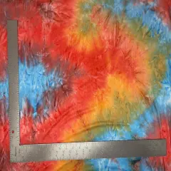 1 Yard Lightweight Upholstery Fabric with Artistic Color Burst, 58"-60" Width Polyester Spandex Fabric Blue/Orange