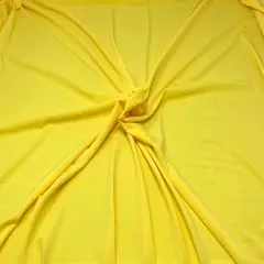 1 Yard Soft ITY Knit Solid Fabric Smooth Stretchy Material for Stylish Draped Clothing 60 Inch Width Yellow