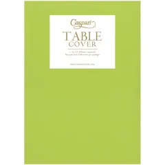 LIME GREEN LINEN LIKE TABLE COVER