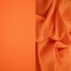 1 Yard Solid Popcorn Woven Fabric, 56/57&Prime; Wide Polyester Spandex Blend ORANGE