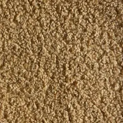 Shearling Plush Durable Polyester Fabric 54&Prime; width for Upholstery Latte