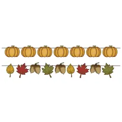 12 Pack Bulk Thanksgiving Rustic Fall Streamer Set