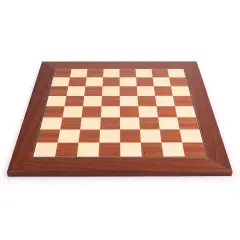 WE Games - Deluxe Mahogany Chessboard with Storage Box &ndash; Handmade in Spain &ndash; 20 in.