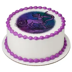 Sagittarius Zodiac Sign PhotoCake&reg; Edible Cake Topper Icing Image for 6 inch Round cake or larger