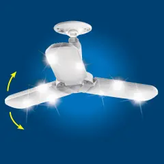 Collections Etc Energy-Efficient Universal Folding LED Ceiling Light