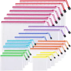 24pcs Mesh Zipper Pouch Bags