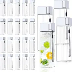 24Pcs Water Bottles Bulk 17 Oz - White