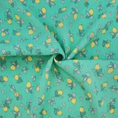 1 Yard Rayon Crinkle Spring Bud Fabric, 100% Rayon, 50/52&rdquo; Wide, Lightweight Apparel Material