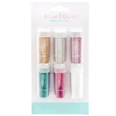 We R Memory Keepers Glue Quill Glitter 6/Pkg-Assorted Colors