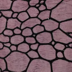 1 Yard 2 Tone Red/Black Metallic Swing Knit 58/60" Wide, Lightweight Polyester & Nylon Fabric