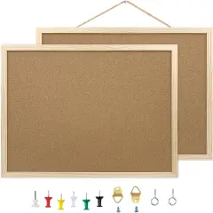 2 Pack Cork Board Bulletin Board