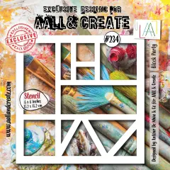 AALL And Create Stencil 6"X6"-Block Party