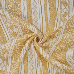 1 Yard Yellow Ivory Rayon Crinkle Apparel Fabric 50/52 inches Width