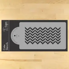 Chevron Cake Stencil Side | C786 by Designer Stencils | Cake Decorating Tools |