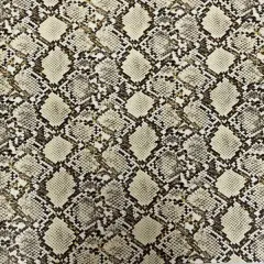 1 Yard Caicos Snake Skin Faux Leather Vinyl Fabric For Upholstery Handbags 54" Width Maize Yellow