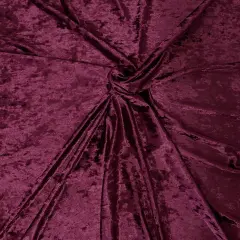 1 Yard Crushed Stretch Velvet Fabric for Apparel Costumes Leggings Tops 60" Width Burgundy