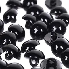 100PCS Black Plastic Safety Eyes - 10mm