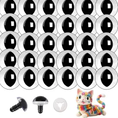 100pcs Clear Cat Safety Eyes - 20mm