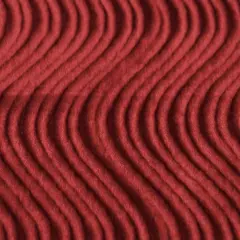 1 Yard Swirl Velvet Flocking Fabric for Upholstery Home Decor Drapery Crafts 58/60" Width Ruby Red