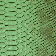 1 Yard Faux Snake Skin Vinyl Fabric For Automotive Upholstery Handbags Crafts 54 Inch Width Green