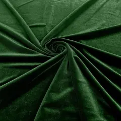 1 Yard Premium Stretch Velvet Fabric Apparel Crafting Material 58/60" Wide Forest Green