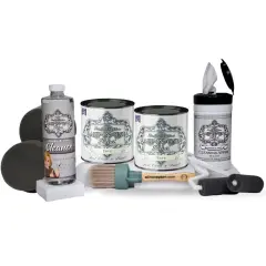 ALL-IN-ONE Paint, 2 Quart Cabinet Paint Bundle and Tool Kit Envy