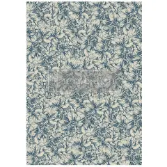 A1 Decoupage Fiber - Blue Wallpaper - 1 sheet, A1 size