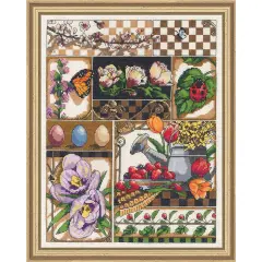 JanlynnSpring Montage Counted Cross-Stitch Kit Multi