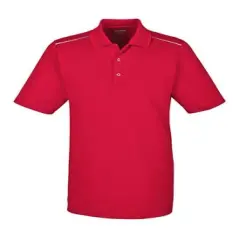 CORE&reg; Men's Polo with Reflective Piping Classic Red