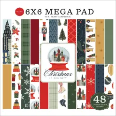 Carta Bella Double-Sided Cardmakers Mega Paper Pad 6"X6"-Christmas In The City