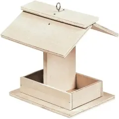 Bird Feeder Kits (Set of 12 Unfinished Wooden Craft Kits)