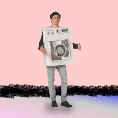 Dryer Adult Costume Tunic with Opening Door Polyester