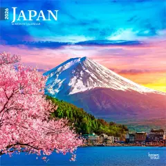 Japan | 2026 12 x 24 Inch (Hanging) Monthly Square Wall Calendar | Plastic-Free