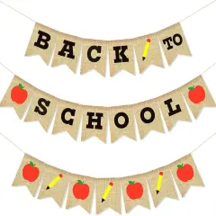 3Pcs 100 Days of School Banner Back To School