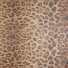 1 Yard Nylon Polyester Organza Animal Print Sheer Lightweight Woven Fabric 58/59" Width BROWN