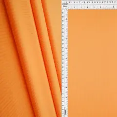 1 Yard 2x1 Yummy Rib Solid Knit Fabric 170 GSM, 58/60&Prime; Wide Polyester Spandex Blend ORANGE LT