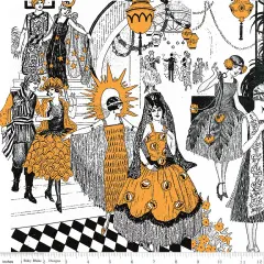 Costume Collage in White (cd16005-white) | Costume Maker's Act II | J Wecker Frisch | Riley Blake