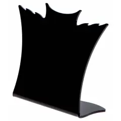 Plymor Black Acrylic Winged Necklace Display Stand, 8.5" W x 3" D x 7.25" H
