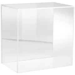 Plymor Clear Acrylic Display Case, 12" W x 8" D x 12" H No Base (Mirrored)