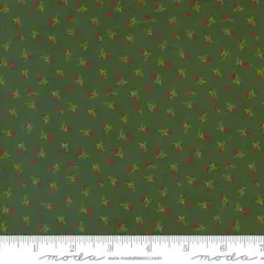 Pine Valley Pine Green Holly Berry 44"/45" Fabric Per Yard